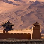 Ancient Song Dynasty city in the desert, Dunhuang, Gansu Province, China