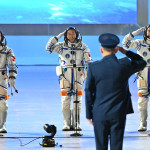 (EyesOnSci) CHINA-SHENZHOU-19-ASTRONAUTS-SEE-OFF CEREMONY (CN)